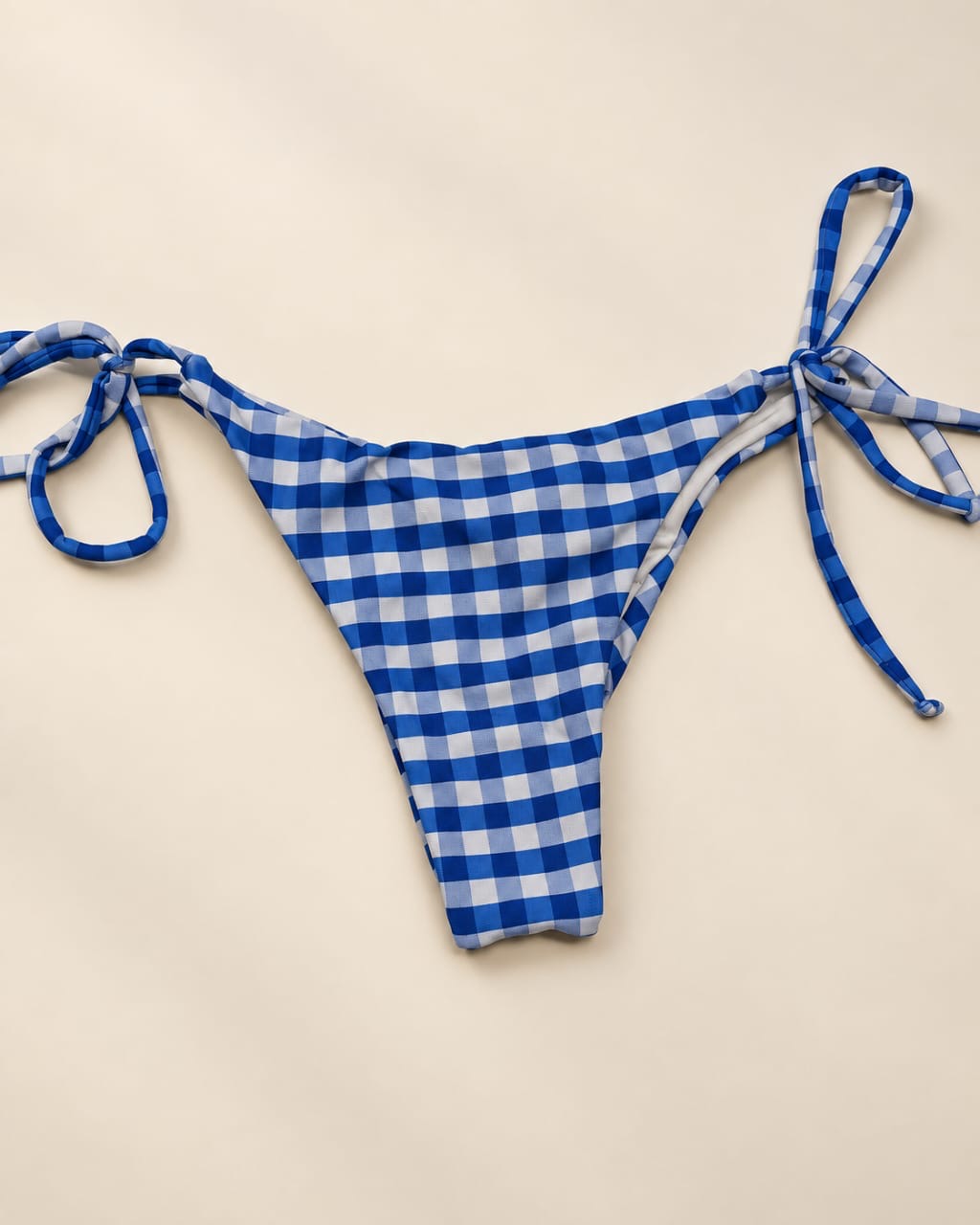 Blue Check Bikini Bottom