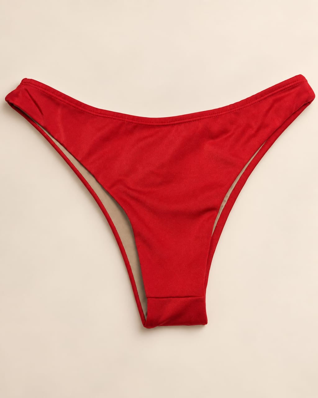Red Asa-Delta High-Cut Bikini Bottom