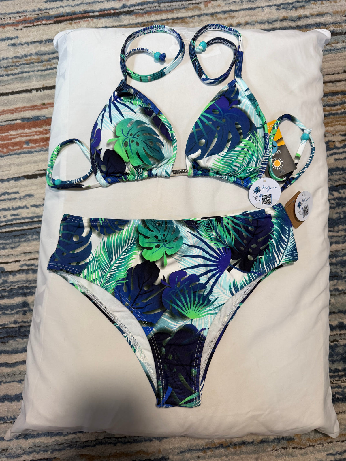 Tropical Breeze High-Waisted Bikini Set