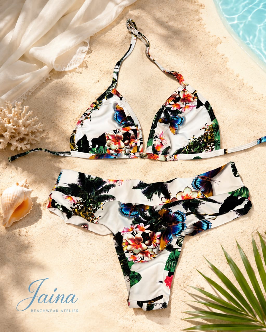 Classic Triangle Top & Double String Bikini Bottom / Fio Duplo